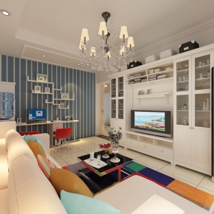 客廳書(shū)柜裝修效果圖